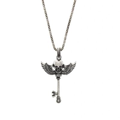 Foto van Zacharia | Halsketting met Skull and Wings Key
