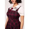 Afbeelding van Hell Bunny | Pinafore jurk Carmina, rood zwarte tartan