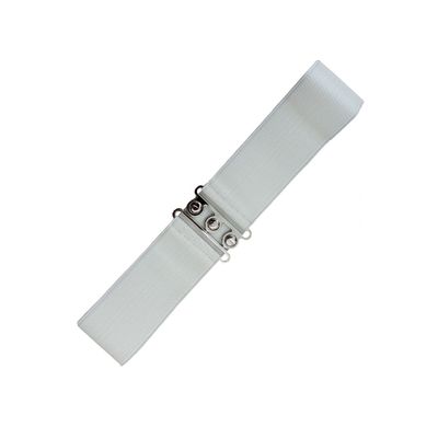 Foto van Banned | Elastiek riem Vintage, wit