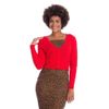 Afbeelding van Banned | Rode cardigan Love Dream met hartjes