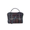 Afbeelding van Banned | Kleine Messenger tas Joy to the World, blauwe tartan