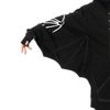 Afbeelding van Heartless | Stoer vest Anatomy Bat, capuchon, vleermuis-mouwen en skeletprint