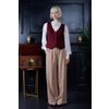 Afbeelding van Banned | Bordeauxrood dames gilet Selma met knoopsluiting