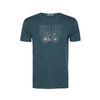 Afbeelding van Green Bomb | T-shirt Bike gravel, steen blauw bio katoen