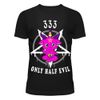 Afbeelding van Cupcake Cult | T-shirt Half Evil zwart met roze duiveltje