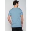 Afbeelding van Green Bomb | T-shirt Nature canoe tent, licht blauw bio katoen