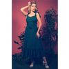 Afbeelding van Collectif | Maxi jurk Katrina Tropical effen zomergroen