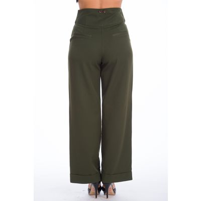 Foto van Banned | Groene pantalon met hoge taille, Girl boss