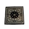 Afbeelding van Zacharia | Bandana met schedeltjes en zwart wit check rand