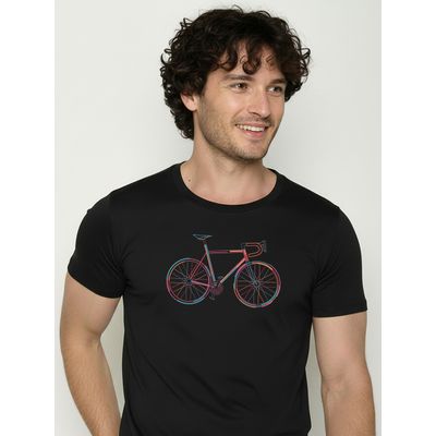 Foto van Green Bomb | T-shirt Colours Race, zwart bio katoen