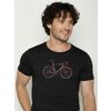 Afbeelding van Green Bomb | T-shirt Colours Race, zwart bio katoen
