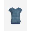 Afbeelding van ATO Berlin | Blauw turquoise retro print shirt, Leo