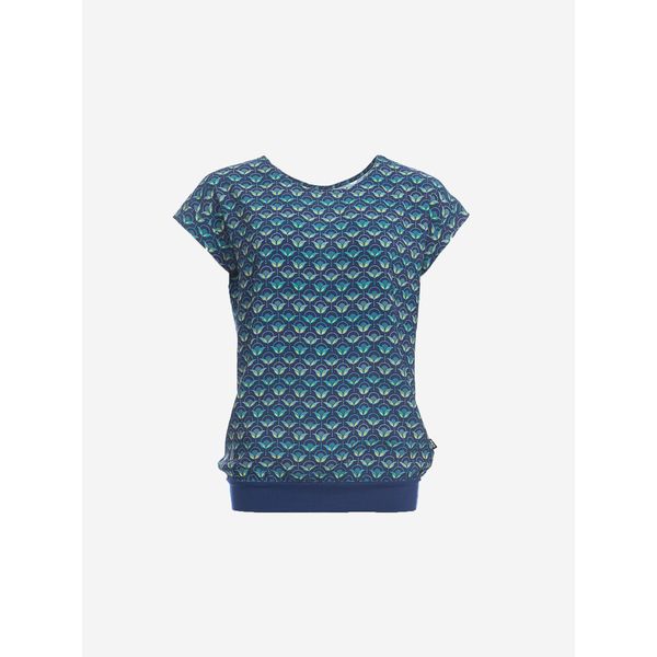 ATO Berlin | Blauw turquoise retro print shirt, Leo
