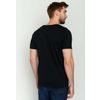 Afbeelding van Green Bomb | T-shirt Bike astronaut print, zwart bio katoen