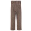 Afbeelding van Collectif | Pantalon Edison bruin, 40 ties stijl met brede tailleband