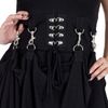 Afbeelding van Poizen Industrie | Gothic punk jurk Azalea, met metalen korset detail en clips en capuchon