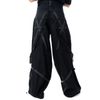 Afbeelding van Chemical Black | Goth-broek Alaric, met gespen en banden en zwarte oogjes