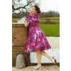 Afbeelding van Hearts & Roses | Swing jurk Berry Blossom cyclaam en lila bloemen