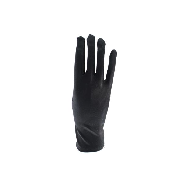 Zacharia | Korte zwarte satijn handschoenen Zacharia | Korte zwarte satijn handschoenen
