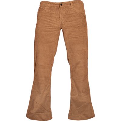Foto van Chenaski | Brede ribcord retro broek licht olijf, wijde pijp