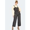 Afbeelding van Voodoo Vixen | Jumpsuit Bloom zwart wit geruit