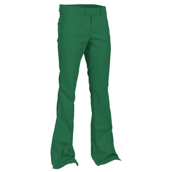 Chenaski | Retro seventies pantalon met uitlopende pijp groen