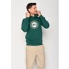 Afbeelding van Green Bomb | Hoodie Bike target, jungle groen bio katoen