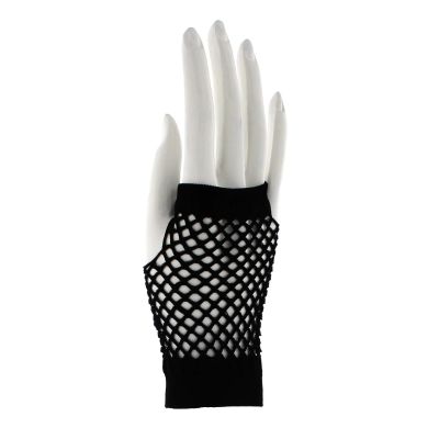 Foto van Flirt | Vingerloze fishnet handschoentjes zwart