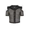 Afbeelding van Banned | Fishnet Hoodie met korte mouw 