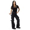 Afbeelding van Poizen Industries | Gothic top Blossom met korset hals detail en korte kanten mouwtjes