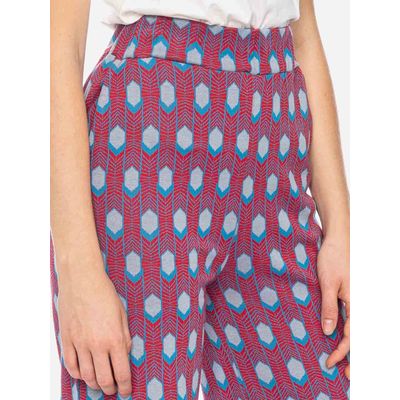 Foto van ATO Berlin | Sport relax broek Tagara, rood retro patroon