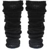 Afbeelding van Zacharia | Zwarte beenwarmers, boot cuff