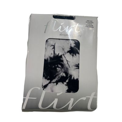 Foto van Flirt | Zwarte witte Tie dye panty