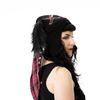 Afbeelding van Cup Cake Cult | Punk muts Bonnie met roze tartan konijnen oren en ketting