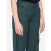 Afbeelding van ATO Berlin | Pantalon Lilia, pine groen met mint pinstripe