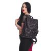 Afbeelding van Banned | Rugtas Yamy, multicolour tartan met zwarte pvc en studs