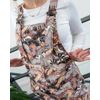 Afbeelding van Rebel Romance | Tuinbroek Charity Print Dinoverse in grijze en aardetinten