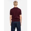 Afbeelding van ATO Berlin | Polo Enky bio katoen met aubergine en oranje retro patroon