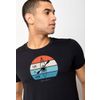 Afbeelding van Green Bomb | T-shirt Nature kayak, zwart bio katoen