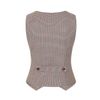 Afbeelding van Banned | Gilet Hallie houndstooth, bruin Queen size