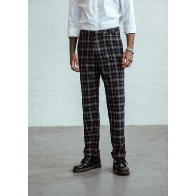 Foto van Chet Rock | Jaren '40 Pantalon, Chuck met steek- en paspelzakken en bretelsknopen