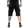 Afbeelding van Poizen Industries | Industrial korte broek Lupin zwart met straps en zakken