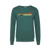 Afbeelding van Green Bomb | Trui sweater Nature canoe river, jungle green bio katoen