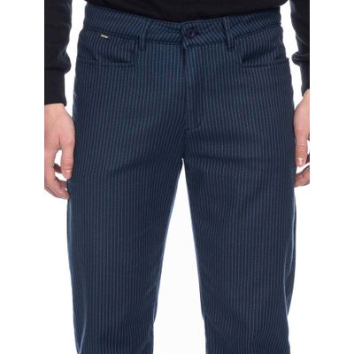 Foto van ATO Berlin | Pantalon Balou blauw met blauwe pinstripe