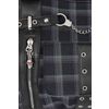Afbeelding van Banned | Lolita punk schoudertas Rise Up van grijze tartan met rits details