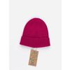 Afbeelding van ATO Berlin | Gebreide biokatoen muts Maxim met omslag, fuchsia