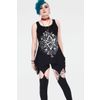 Afbeelding van Jawbreaker | Gothic hemd jurkje met bloemen en Thelema logo met skull-kant rugpand