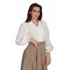 Afbeelding van Banned | Witte retro blouse Bonnie, met pof mouwen 