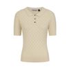 Afbeelding van Banned | Creme wit vintage topje Olivia met knoopjes en kraagje