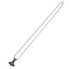 Afbeelding van Zacharia | Halsketting met Keltische hanger Thor's Hammer met skull, Rhodium
